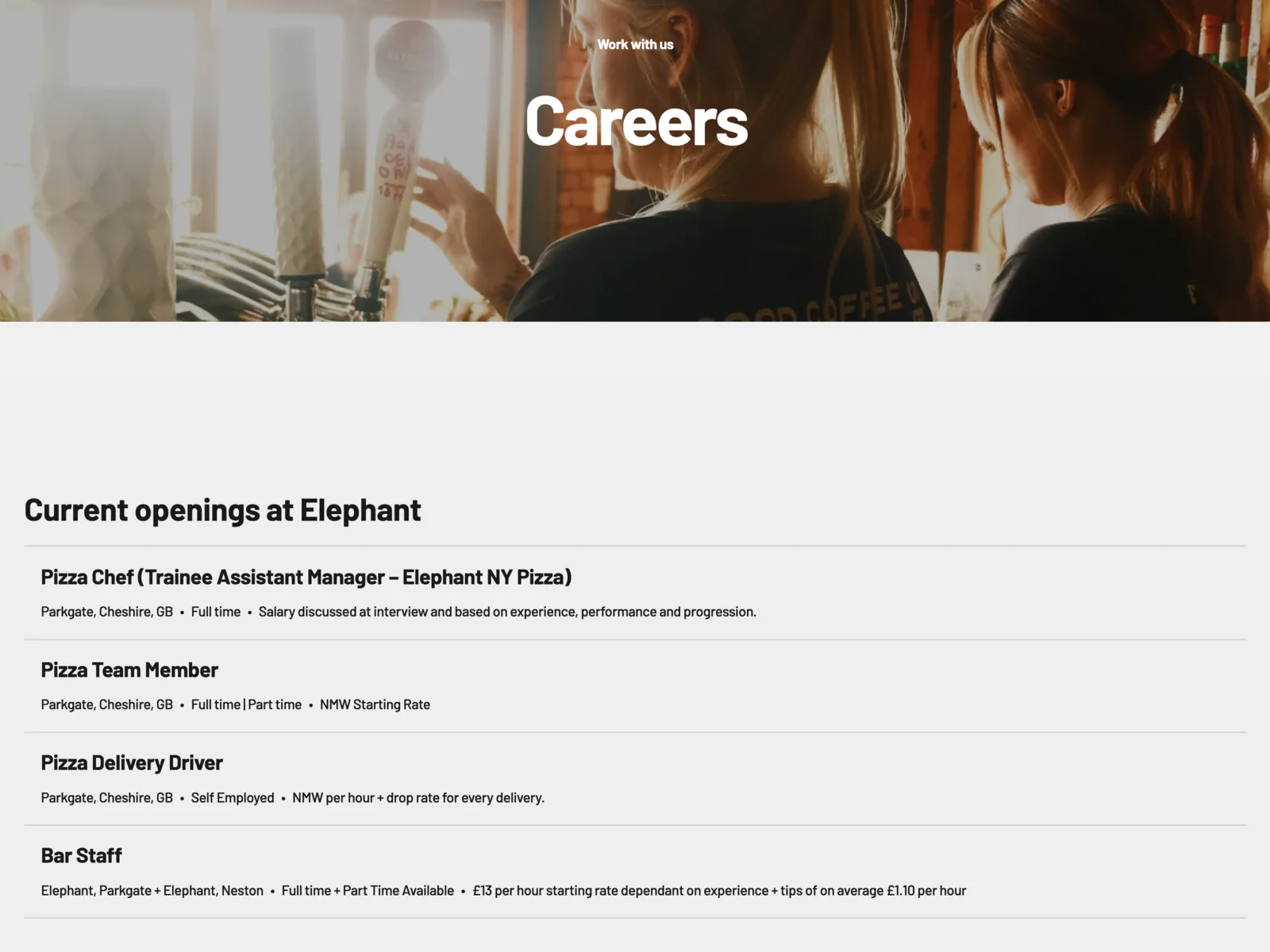 Elephant Collective careers page